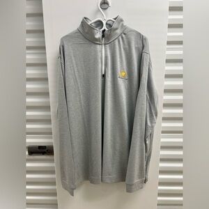FootJoy Grey Quarter-Zip Golf Pullover